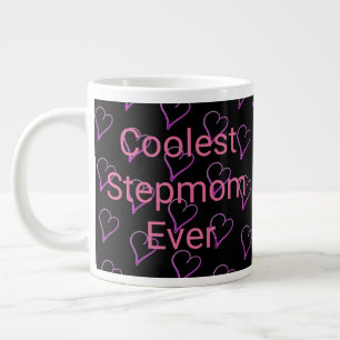 Coolest Stepmamma nånsin Cute Heart's Mönster Mugg Jumbo Mugg