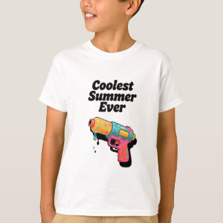 Coolest Summer Ever - Retro Neon Water Gun Sarcasm T Shirt