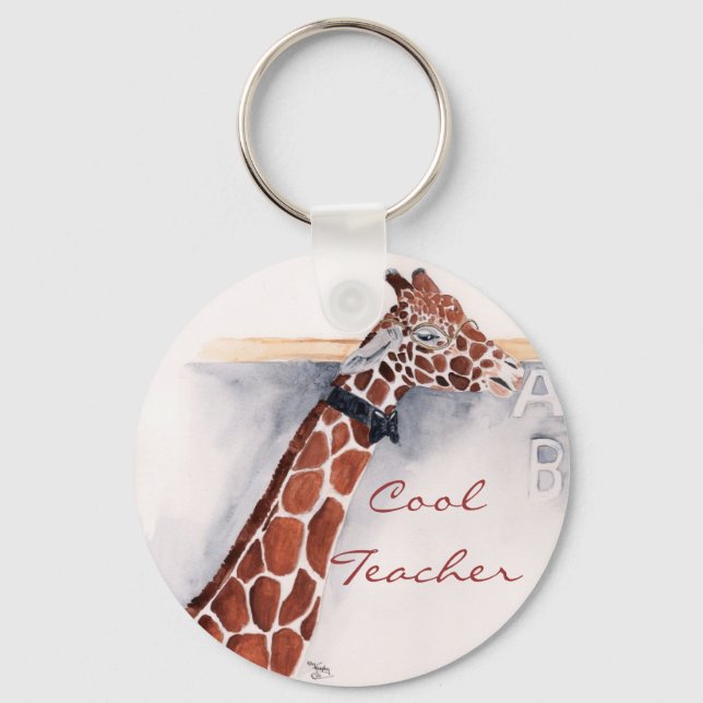 Coolest Teacher Nyckelring (Framsida)