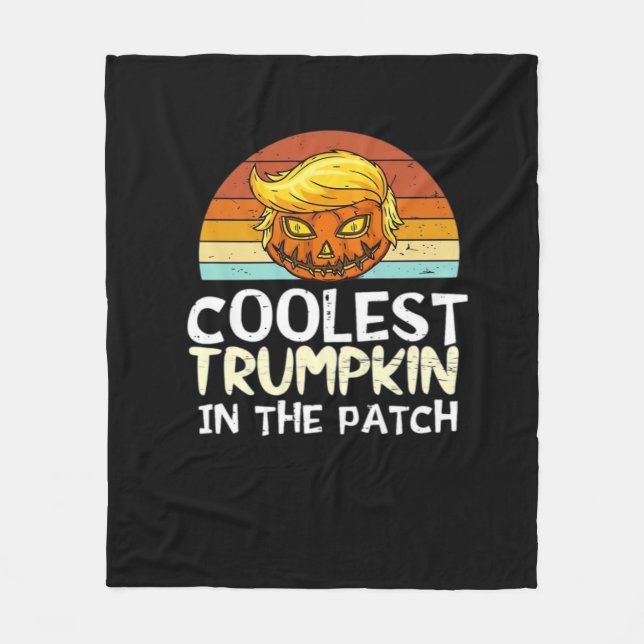 Coolest Trumpkin Patch Fleecefilt (Framsidan)