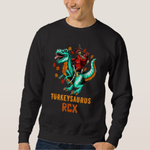 Coolest Turkey Trex Dinosaur Happy thanksgiving Bo Lång Ärmad Tröja