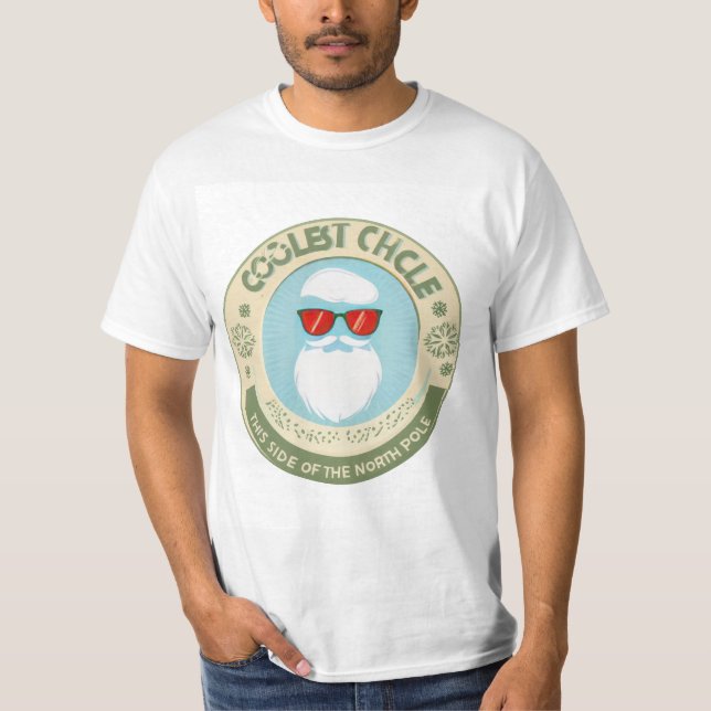 Coolest Uncle This Side of the North Pole | Retro  T Shirt (Framsida)