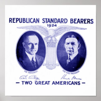 Coolidge-Dawes 1924-ramPoster Poster