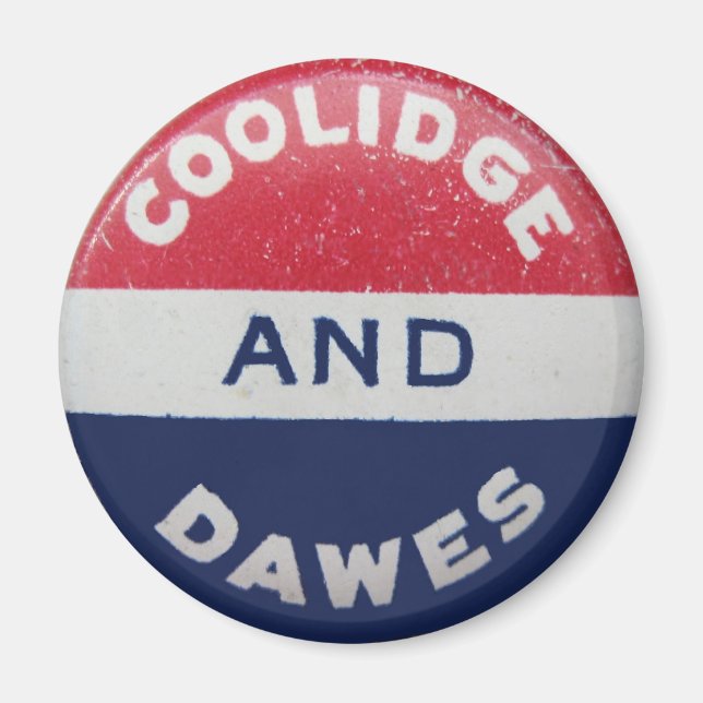 Coolidge-Dawes Round Magnet (Framsidan)