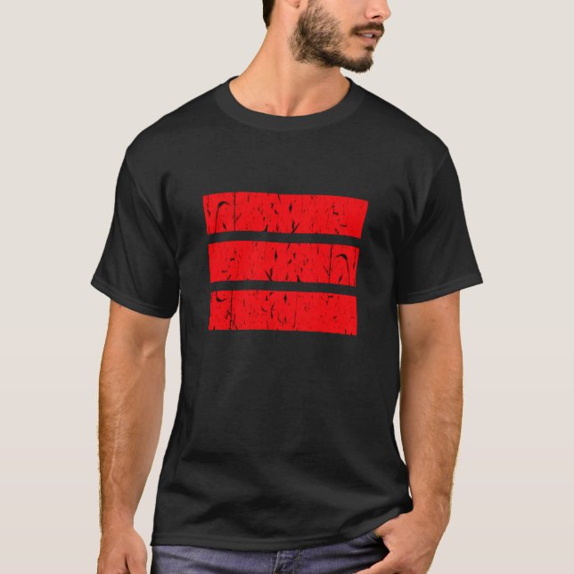 Coolt 3-radigt symbol | Enhetlighet & Harmoni Färg T Shirt (Framsida)