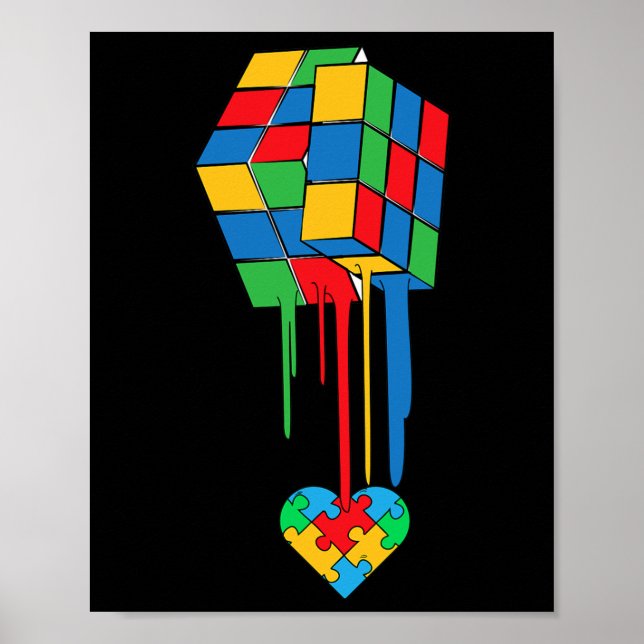 Coolt Autismmedvetandebarnpresent  Poster (Framsidan)