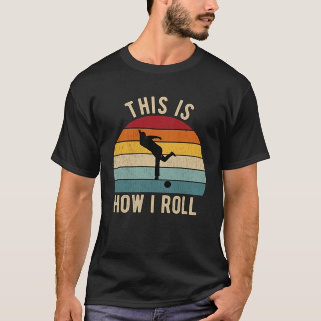 Coolt bowling för en bowlingspelare t shirt (Framsida)
