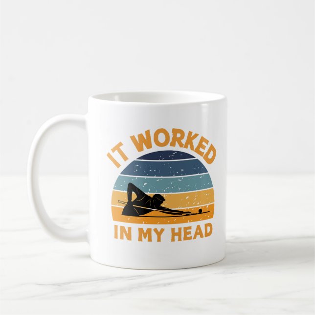 Coolt Det Fungerade I Mitt Huvud Biljardsgåva  Kaffemugg (Vänster)