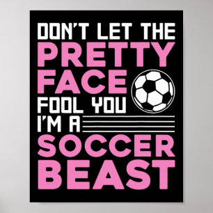 Coolt fotboll för kvinnor tonårsflickor fotboll äl poster