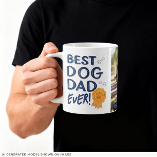 Coolt Foto Bästa Hundpappa Någonsin Kaffemugg