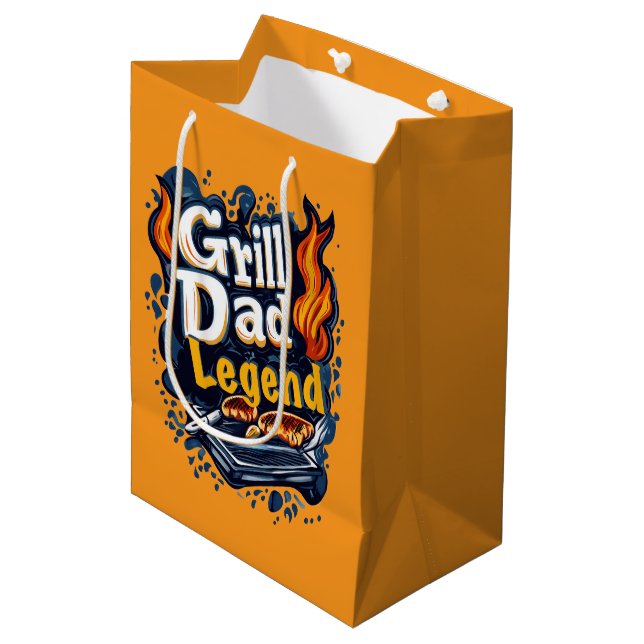 Coolt grill Pappa legend snygg text konst  (Framsidan Vinklad)