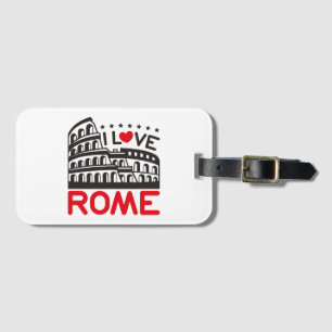 Coolt Jag älskar Rom Italien Colosseum Resa Bagagebricka
