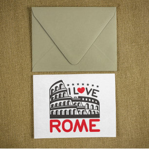 Coolt Jag älskar Rom Italien Colosseum Resa Vykort