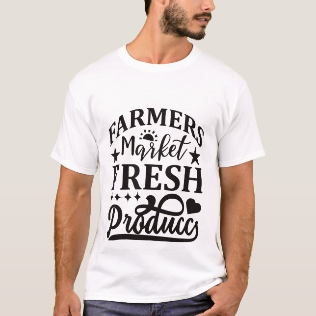 Coolt Jordbrukar marknad färskvaror T Shirt (Framsida)