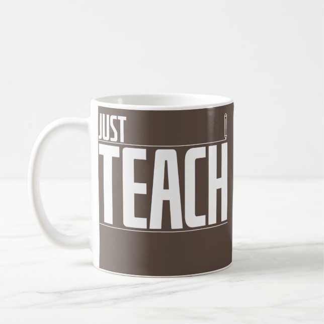 Coolt Läraren Undervisar Elever  Kaffemugg (Vänster)