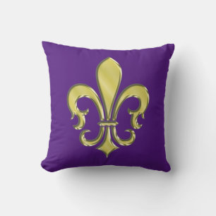 Coolt Mardi Gras Fleur de Lis-design Kudde