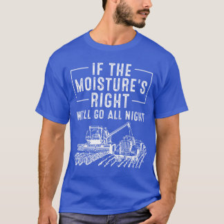 Coolt Om han fuktar rätt Bondespresent Roligt pres T Shirt