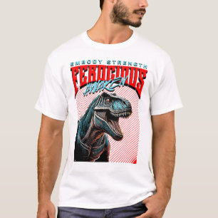 CoolT-Rex Mode Casual Streetwear Konstnärlig desig T Shirt