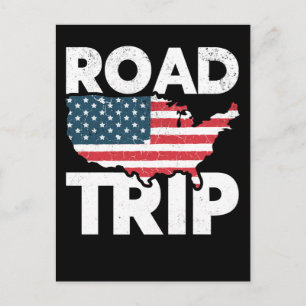 Coolt Road Trip Amerikansk Resenär USA Resa Vykort