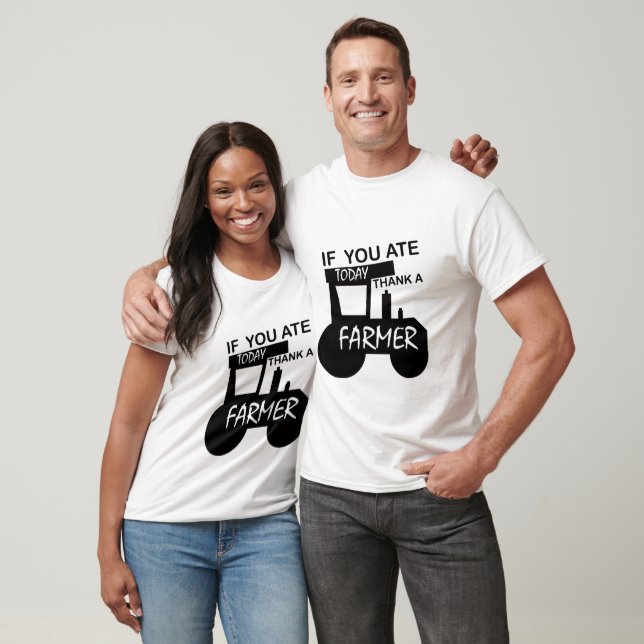 Coolt tack Farmer word konst  T Shirt (Unisex)