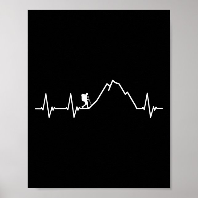 Coolt vandringsdesign för män kvinnor vandringsäls poster (Framsidan)