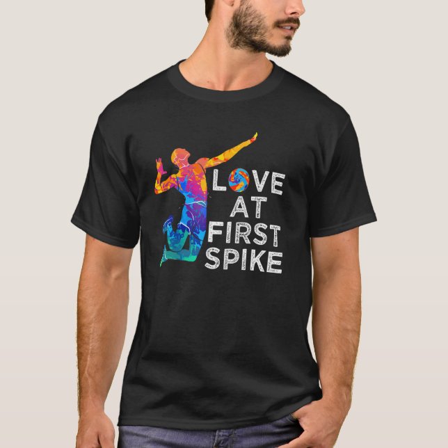 coolt volleyboll för fans t shirt (Framsida)