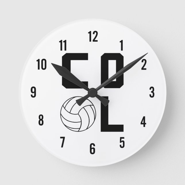Coolt Volleyboll Rund Klocka (Framsida)