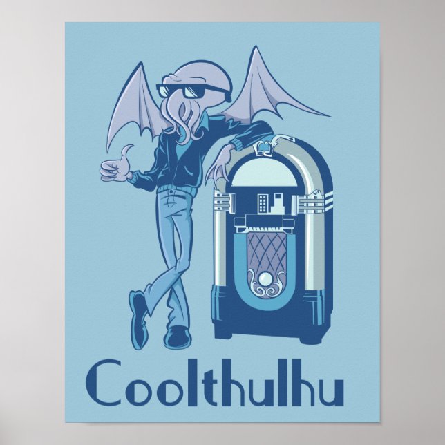 Coolthulhu (cool Cthulhu) Poster (Framsidan)