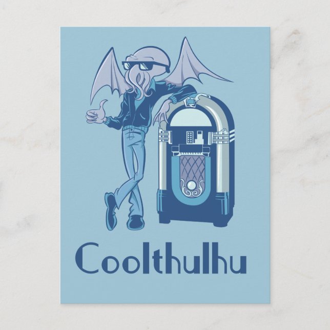 Coolthulhu (Coola Cthulhu) Vykort (Framsida)