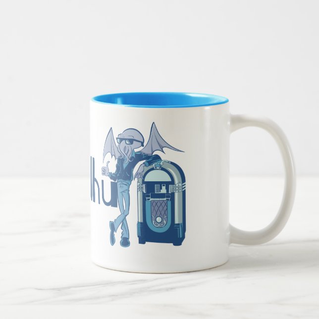 Coolthulhu (kalla Cthulhu) Två-Tonad Mugg (Höger)