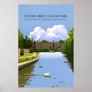 Coombe Abbey Country Park Coventry Resemålakat Pla Poster