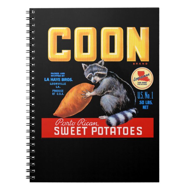 Coon Brand Sweet Potatis Anteckningsbok Med Spiral (Framsidan)