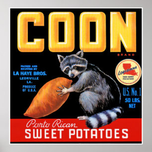 Coon Brand Sweet Potatis Poster