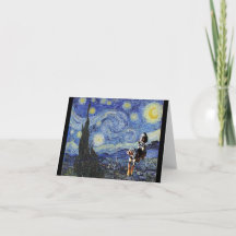 Coon Hound Hundar, i Starry Night Parody