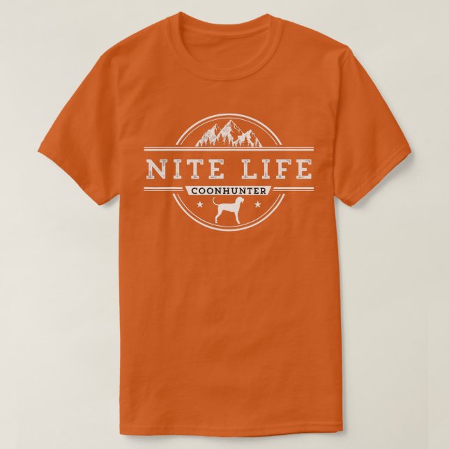 Coon Hunter för manar Vem Kärlek Nattdags Ton Hunt T Shirt (Design framsida)