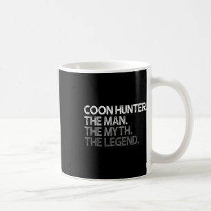Coon Hunter Racoon Hunting Mannen Myth Legend Gif Kaffemugg
