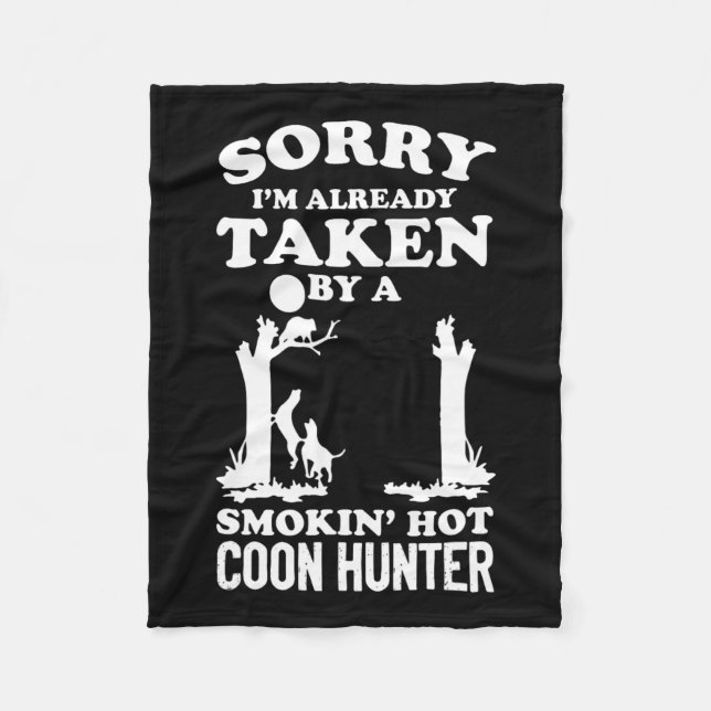 Coon Hunting Coonhounds Coon Hunters Fleecefilt (Framsidan)