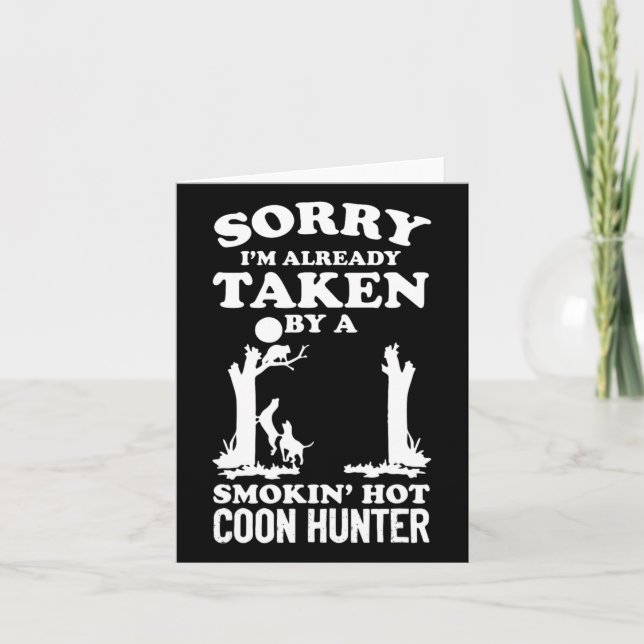 Coon Hunting Coonhounds Coon Hunters Kort (Framsida)