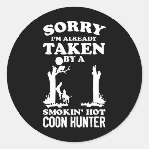 Coon Hunting Coonhounds Coon Hunters Runt Klistermärke