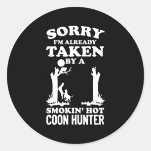Coon Hunting Coonhounds Coon Hunters Runt Klistermärke