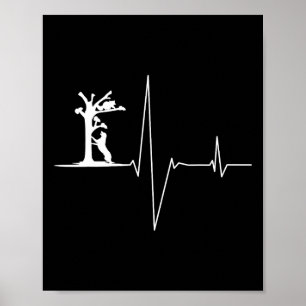 Coon Hunting Heartslag i Hundar Poster
