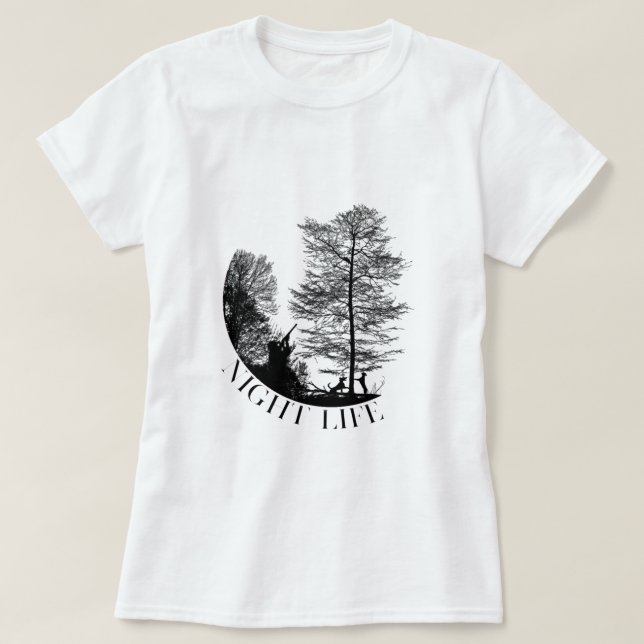 Coon Hunting Night Life - Raccoon Hunter Hound Hun T Shirt (Design framsida)