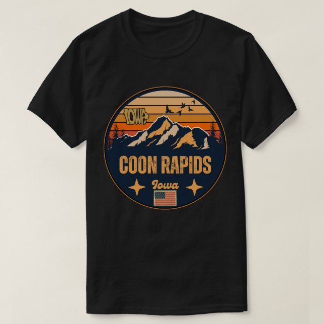 Coon Rapids, Iowa, USA T Shirt (Design framsida)