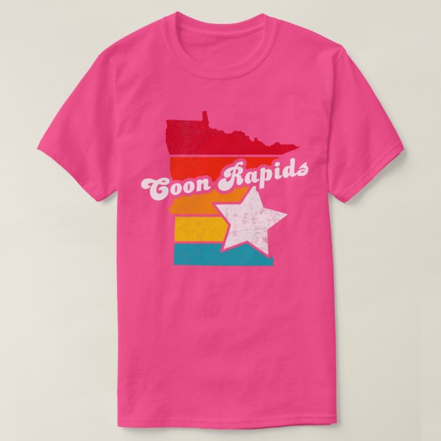 Coon Rapids Minnesota Vintage Distress Souvenir T Shirt (Design framsida)