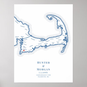 Coonamessett Inn Bröllop Gästbok Poster