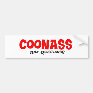 CoonAss - något ifrågasätter Bildekal