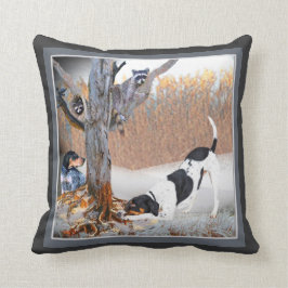 Coonen förföljer Coons för träd två Kudde