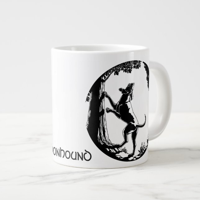Coonhound Hund Coffee Mugg Personlig Hund Kopp Jumbo Mugg (Framsida höger)