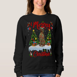 Coonhound Hund Julafton Träd Santa Coonhound Chr T Shirt
