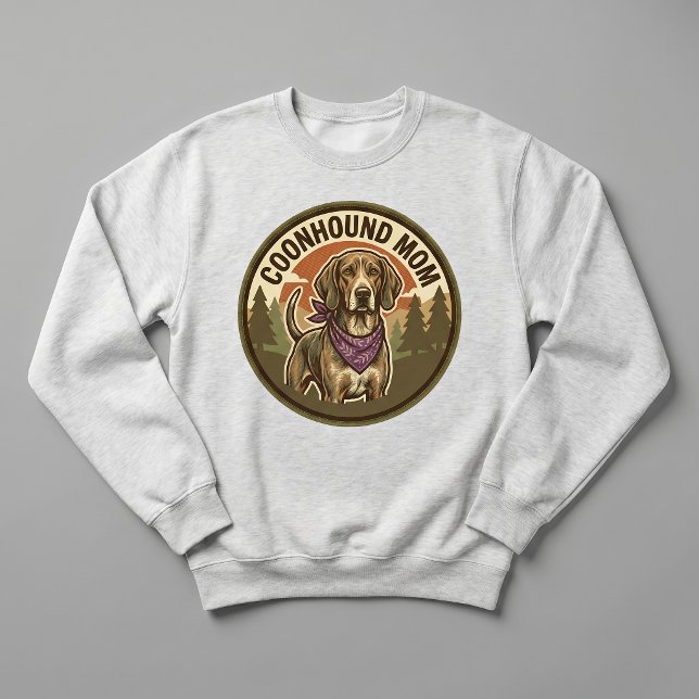 Coonhound Mamma Crewneck Hound Hund Mamma Present  T Shirt (Skapare uppladdad)